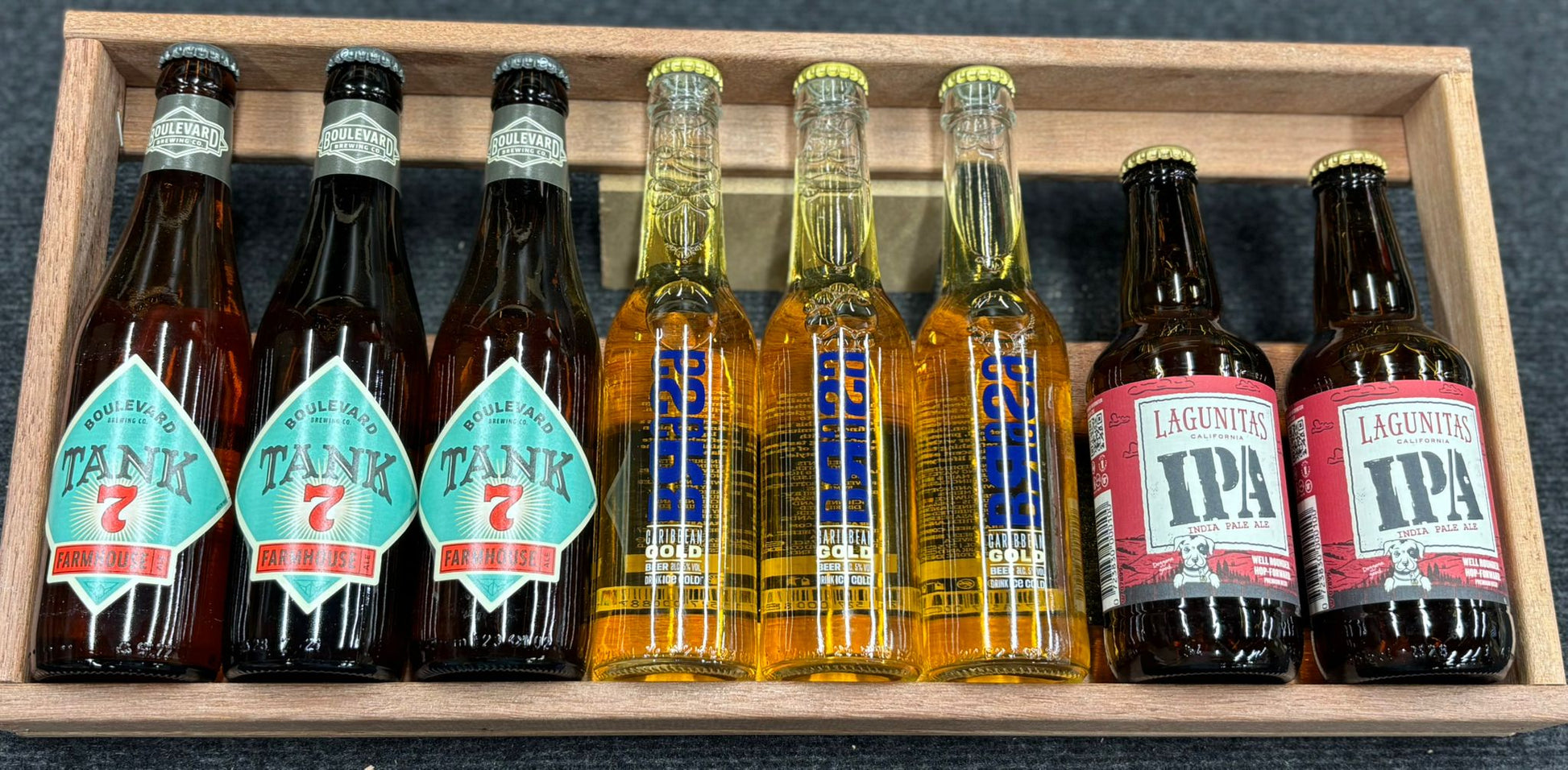 Cadeau pakket met bier uit Amerika en Curaçao. 